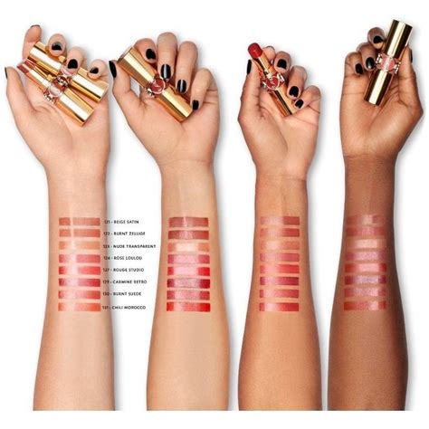 ysl rouge volupte shine lipstick ean|YSL rouge volupte shine swatches.